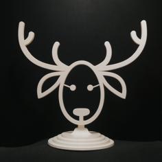 Deer Trophy-  Xmass Decoration 3D Printer Model