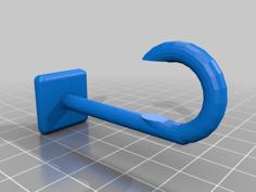 Hook Shaped Wall… Hook 3D Printer Model