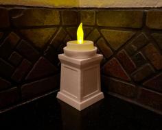 Greek Tea Candle Pillar 3D Printer Model