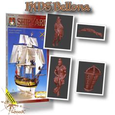 Ship HMS Bellona Elements (model-shipyard.com) 3D Printer Model