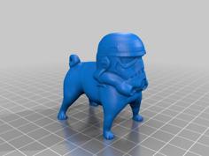 Stormtrooper Pug 3D Printer Model