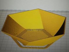 Standard Hex Shaped Bowl 3D Printer Model