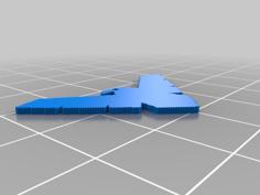 (3D Slash) Nightwing_logo 3D Printer Model