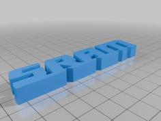 Sram Bike Logo 3D Printer Model