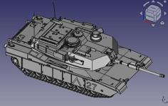 M1 Abrams Combat Tank Complete 3D Printer Model