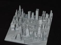 Old World Trade Center Complex After Destruction 3D Printer Model