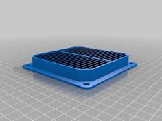 Light Proof (tight) Vent, Square Mod, 100mm 3D Printer Model