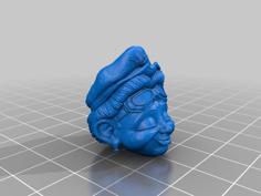 The Cheerful Pilot Head For Mythic Legions (sized For 2.0) 3D Printer Model