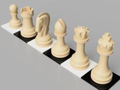 Another Set Of Chess Pieces 3D Printer Model