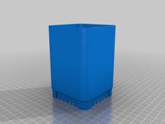 Flowerpot Planter With Drainage Holes And Coaster (3 Sizes) 3D Printer Model