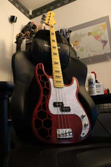 Hexagonal Precision Bass Guitar 3D Printer Model