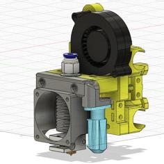 40×40 Fan Mount With 3dTouch 3D Printer Model