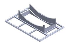 Clock Support For Vertical Position On IKEA MOSSLANDA Shelf 3D Printer Model