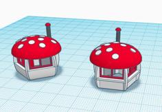 Pilzkiosk / Mushroom Kiosk 3D Printer Model