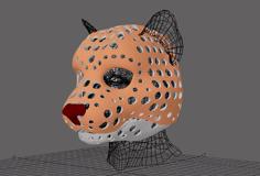 Fursuit- Or Puppet-head Base – Version 80 – Khajiit 3D Printer Model