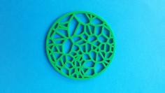 Drinks Coaster – Circular Voronoi 3D Printer Model