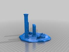 Roman/Greek Ruin Column 3D Printer Model