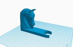 Hobbyhorse Wall-mount Holder 3D Printer Model