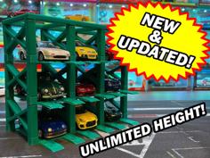 Car Lifts For Hot Wheels And 1/64 Scale Cars (New & Updated) 3D Printer Model