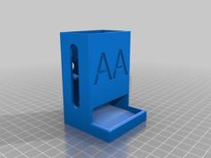 AA Battery Holder 3D Printer Model