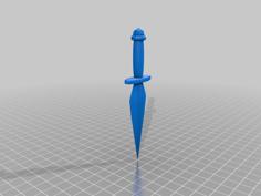 Simple Dagger 3D Printer Model