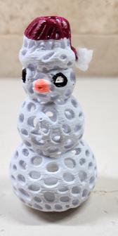 Veronoi_Snowman_TeaLight 3D Printer Model