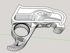 Seahawks Bottle Opener 3D Printer Model