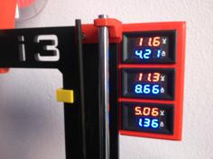 Volt + Ampere Meter Bracket 3D Printer Model