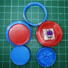 DBSF30-Lite A.K.A 30MM Arcade Button Casing For CherryMX Style Switch 3D Printer Model