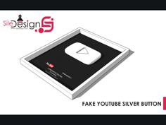 YOUTUBE SILVER BUTTON (FAKE) 3D Printer Model