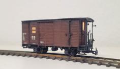 H0m 1000mm Narrow Gauge Caboose 905-152 (NWE 155) 1/87 Scale 3D Printer Model