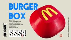 Burger Box 3D Printer Model