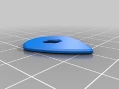 Jazz Guitar Pick 3D Printer Model