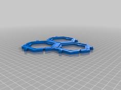 Interlocking Catan Base 3x Inverted 3D Printer Model