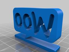 Woo WooCommerce Logo 3D Printer Model