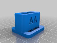 AA Batteries Soldering Holder 3D Printer Model