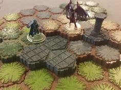 Locking Hex Terrain Stone Path 3D Printer Model