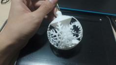 Snowflake X’mas Ornament (Hallow) 3D Printer Model