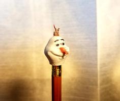 Olaf Pencil Topper 3D Printer Model