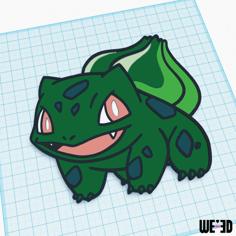 Pokemon ART – 001 – Bulbasaur (We3dUK) 3D Printer Model