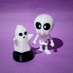 Springy Ghost | Cute Halloween Toy 3D Printer Model