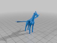 Giraffe With Wings 3D Printer Model