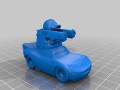 Duck On Mcqueen With A Gun 3D Printer Model