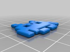 Space Invader KeyChain 3D Printer Model