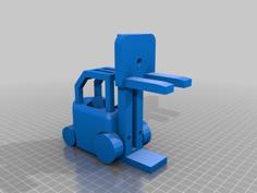 GPU Support Forklift 3D Printer Model