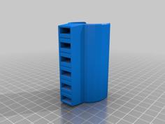 Vertical Mount Friction Fit USB Device Holder (6 Port)_WelkyRemix 3D Printer Model