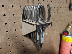 Lasercut Plier Holder For Pegboard