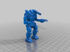 Space Viking Bear Mech 3D Printer Model