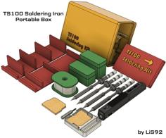 TS100 Solder Portable Box 3D Printer Model