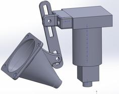 Adjustable Fan Duct For Prusa I3 Rework 3D Printer Model